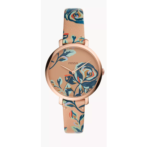 Uhrenarmband Fossil ES4494 Leder Mehrfarbig 14mm